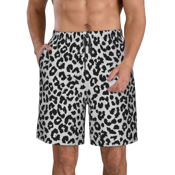 Fotbe Similar To Leopard Print Trajes de Baño Estampados para Hombre, Shorts de Verano de Secado Rápido, Ropa de Playa, Bañadores-3X-Large