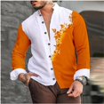 thumbnail image 1 of Camiseta suave y cómoda con estampado gráfico de piel de serpiente en HD, traje de solapa con botones, camiseta colorida retro popular de moda para hombres, 1 of 6