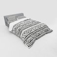 thumbnail image 3 of Ambesonne Tribal Bedding Set 3 Pcs, Prehistoric Aztec, Twin, Charcoal Grey White, 3 of 3