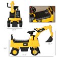 thumbnail image 3 of ALPULON Kids Ride on Excavator Toy with Shovel, Hidden Storage, for Toddlers 18-36 Months, Yellow, 3 of 10