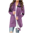 thumbnail image 2 of Cardigans Légers d'Hiver pour Femmes Mode Manches Longues Cardigan Imprimé d'Halloween Veste à Capuche Cardigan Boho Cardigan en Liquidation, 2 of 6