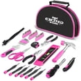 thumbnail image 1 of Kit de herramientas Excited Work de 69 piezas, color rosa, con bolsa de transporte, 1 of 7