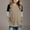 Khaki, variant on Bnwani Long Sleeve Toddler Shirt Crew Neck Loose Fashion Cute Tops 3-4t