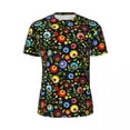 thumbnail image 4 of T Shirt For Men Colorful Floral Sports T-Shirt Summer Hungarian Folk Print Fun Hip Hop Tshirt For Ma, 4 of 7