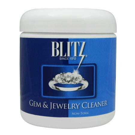 Blitz Gem & Jewelry Liquid Cleaner - 0.5oz Concentrate Packet & 8oz Jar