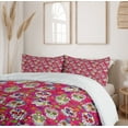 thumbnail image 6 of Ambesonne Sugar Skull Duvet Cover Sets, Cultural Ornaments Head, 2-King, Multicolor, 6 of 7