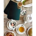 thumbnail image 7 of Teal Black Ombre Hand Towels Set, Waffle Weave Kitchen Towels 2 Pieces, Gradient Contemporary Abstract Art Microfiber Hair Face Bath Tea Towel Absorbent Quick Drying Cleaning Dish Cloths 15.7"x23.6", 7 of 7