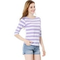 thumbnail image 2 of Disfraz de Día de San Patricio para mujer Allegra K Camiseta ajustada Morado claro XS, 2 of 7