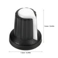 thumbnail image 4 of Miangastore Rotate Knob White 20Pcs 0.63X0.59X0.59In, 4 of 9
