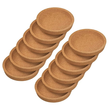 

12 Pack Cork Coasters 4 Inch Absorbent Heat Resistant Round Cork Coasters for Most Kind of Mugs in Office Or Home