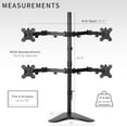 thumbnail image 4 of VIVO Quad Monitor Desk Stand Mount FreeStanding Adjustable | 4 Screens up to 30", 4 of 8