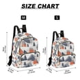 thumbnail image 2 of FORMRS Mini Backpack Purse for Women Quilted Travel Daypack Casual Shoulder Bag, Blue Snow Houses, 2 of 7