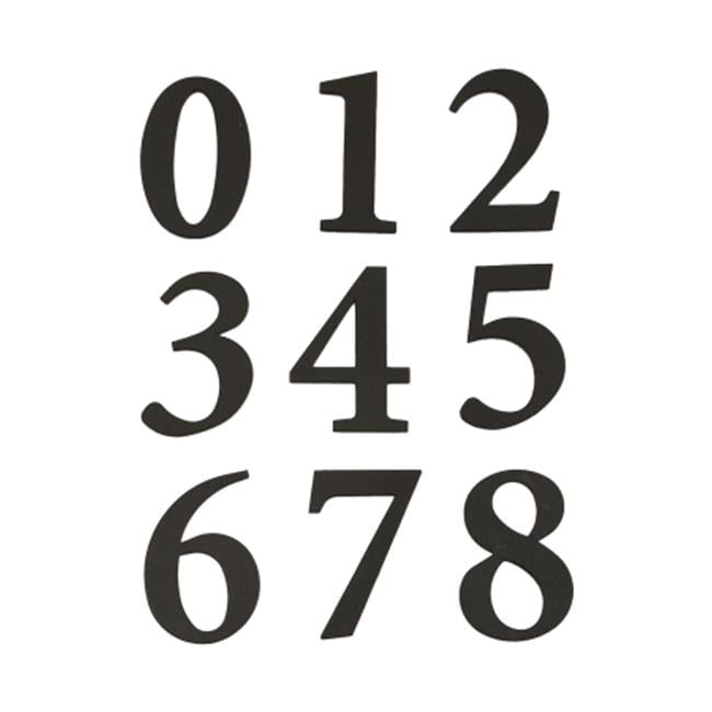 2-3/8' Black Packaged Numbers
