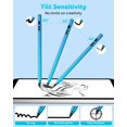 thumbnail image 3 of MoKo Stylus Pen for iPad 2018-2025,Fast Charging Pencil for iPad(A16) 11th-6th Gen with Power Display,Tilt Sensitivity for Apple iPad Air 7/6/5/4/3/M3/M2, Pro 13"/12.9"/11"/M4, Gradation Blue, 3 of 9