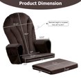 thumbnail image 4 of Lovote 5pcs Velvet Glider Rocking Chair Replacement Cushion Set Soft Non-Slip w Pockets, 4 of 6