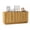 Brown, variant on Rumiiro Modern 67'' Sideboard Buffet Cabinet with Storage, 4 Arched Doors, 2 Adjustable Shelves, Brown