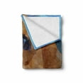 thumbnail image 2 of Beagle Soft Flannel Fleece Blanket, Polygonal Blurred Friendly Creature Curious Look Low Poly Effect Pattern, Cozy Plush for Indoor and Outdoor Use, 60" x 80", Pale Brown and Violet, by Ambesonne, 2 of 6