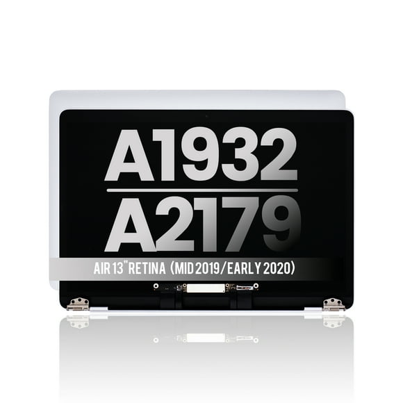 Replacement Complete LCD Display Assembly Compatible With MacBook Air 13" Retina (A1932 / Mid 2019) / (A2179 / Early 2020) (Used OEM Pull: Grade B) (Silver)