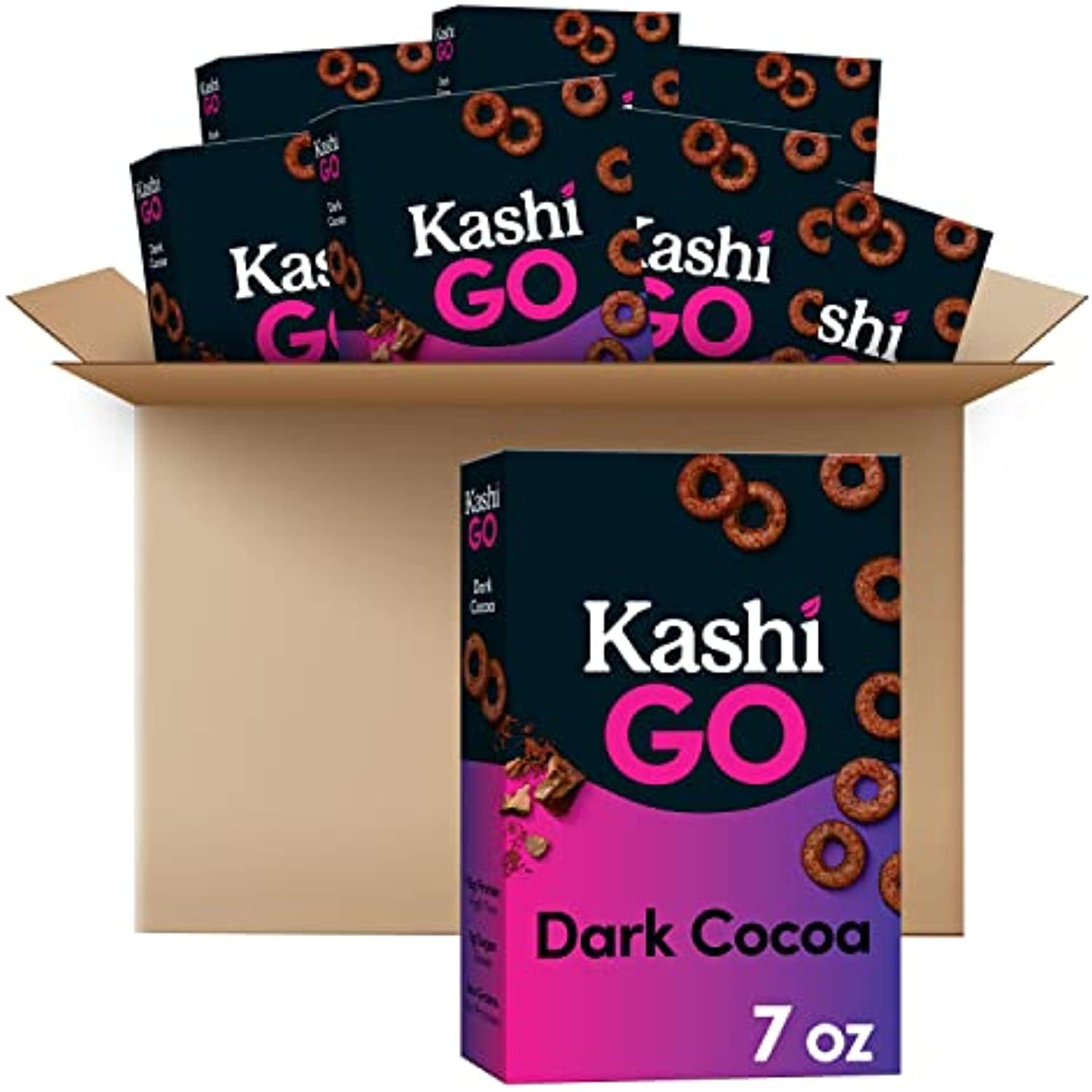 Kashi Go Breakfast Cereal, Vegan Protein, Keto Friendly Cereal, Dark