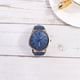 thumbnail image 4 of Reloj de lona, reloj de pulsera de moda, reloj de cuarzo de moda, delicado adorno de muñeca, azul marino, 4 of 5