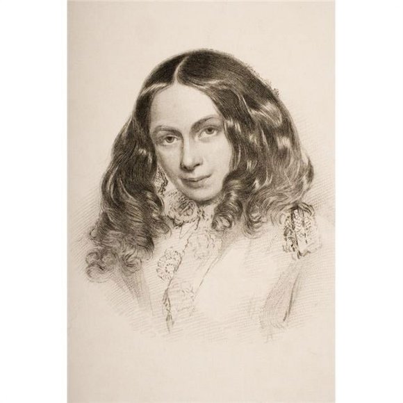 Posterazzi DPI1857021LARGE Elizabeth Barret Browning In March 1859 English Poet 1806 1861 Engraved by G Poster Print, Large - 24 x 36