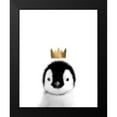 thumbnail image 2 of Straatsma, Leah 12x14 Black Modern Framed Museum Art Print Titled - Crown Penguin, 2 of 5