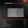 thumbnail image 2 of A-Premium Engine Coolant Radiator Compatible with Chrysler Voyager 2001-2003 3.3L, Town & Country 2001-2004 3.3L 3.8L & Dodge Caravan 2001-2004 3.3L, Grand Caravan 2001-2004, Replace# 4809225AG, 2 of 8
