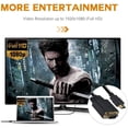 thumbnail image 3 of Cable HDMI a VGA, 1080P HDMI macho a VGA macho M/M cable convertidor de vídeo adaptador VGA compatible con escritorio HDMI, portátil, DVD a 15 pines D-SUB VGA HDTV Monitor proyector - 6 pies Xemadio CZDZ-ST55, 3 of 10