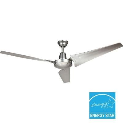 Hampton Bay 60 In Indoor Brushed Steel Energy Star Hampton Bay 60 In Indoor Brushed Steel Energy Star Ceiling Fan By