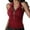Wine, variant on Womens Ribbed Tank Top Zipper V Neck Dressy Casual Blouses Sleeveless Camisole Tops Work Tank Polo Shirts