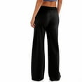 thumbnail image 4 of biudgviw Womens Comfy Pants Loose High Elastic Waist Sweatpants with Pockets Wide Leg Workout Activewear Pants with Pockets, 4 of 7
