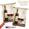 thumbnail image 3 of Breeze Decor BD-WI-H-117051-IP-BO-DS02-US 28 x 40 in. Wine in Paris Happy Hour & Drinks - Everyday Wine Impressions, Decorative Vertical House Flag, 3 of 4