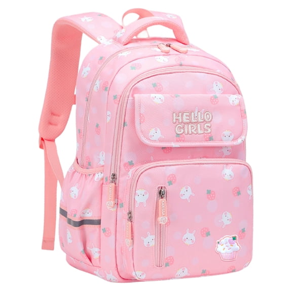 RAISTYW School Backpacks School Bags for Girls, Shoulder Middle High School Bookbags, Primary School Season Gift, Pink