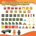 thumbnail image 5 of Magnetic Tiles, 48 PCS Magnetic Blocks Building Set Magnet Tiles STEM Toys 3D Kids Preschool Educational Sensory Toys Gift for Toddlers Kids Boys Ages 3 to 9 Year Old, 5 of 6