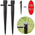 thumbnail image 1 of 100pcs Garden Irrigation Drippers for 4mm/7mm Tube 360 ​​Degree 8 Adjustable Holes Micro Flow Irrigation System Kit, 1 of 6