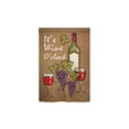thumbnail image 2 of Breeze Decor 17033 Its Wine 2-Sided Vertical Impression House Flag - 28 x 40 in., 2 of 2