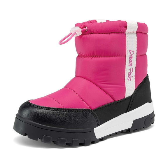 Kids Winter Snow Boots Slip Resistant Outdoor Cold Weather Boots for Boys Girls Toddler to Big Kid