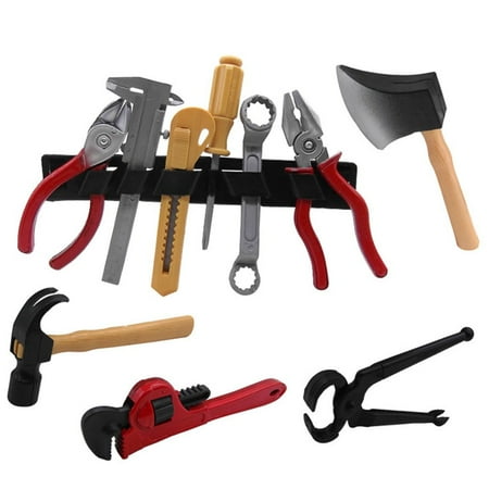 multicolor worker role suit random delivery playing construction boys building children plastic tools