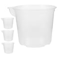 thumbnail image 4 of RUNROTOO Orchid Watering Flower Pot 4Pcs Clear Plastic For Patio And Garden, 4 of 7