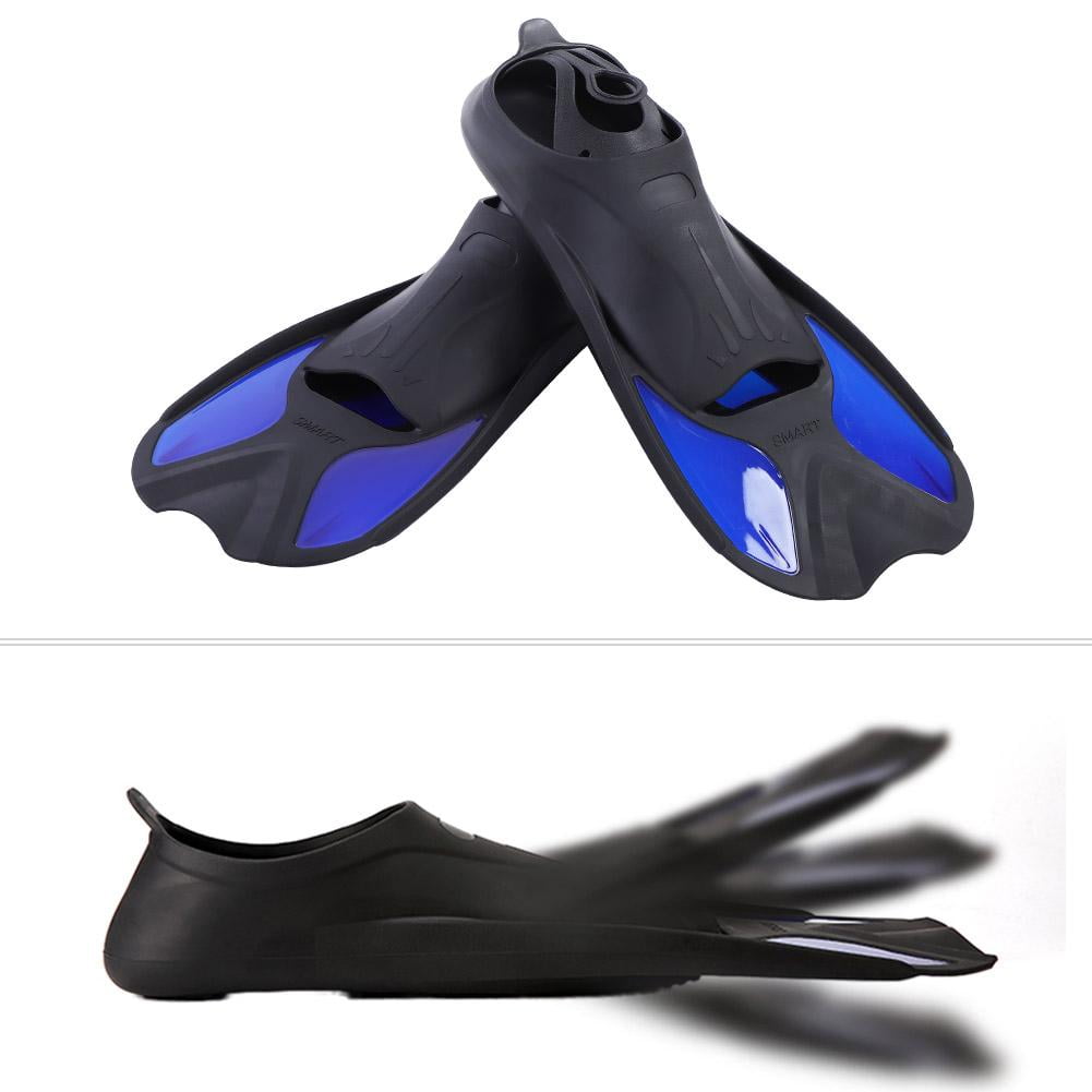 LYUMO Men Women Swim Foot Fins Swimming Diving Open Heel Adjustable