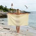 thumbnail image 4 of Convertible Beach Towel Bag 2-in-1 Sand Free Microfiber Towel Backpack Quick Dry, Oversized Stripe Tassel Beach Towel Transforms into Carry Bag for Pool Camping Travel, 4 of 4