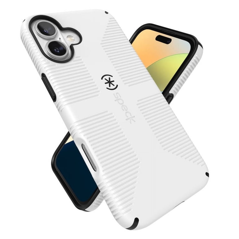 Speck iPhone 16 Plus CandyShell Grip with MagSafe in White and