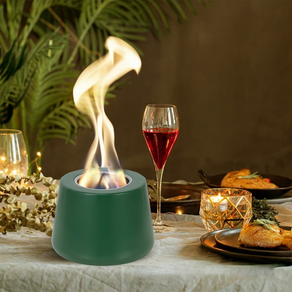 Hovilon Tabletop Fire Pit Bowl，The Original Marble Portable Fireplace,Indoor Outdoor,Mini Fire Pit Clean Burning Real Flame for Patio Balcony