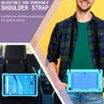 thumbnail image 3 of Dteck Case for Lenovo Tab M8 8.0 inch, Heavy Duty Shockproof Case with Shoulder Strap for Lenovo Tab M8 TB-8505F/8505X, Built-in Kickstand,Mint+Blue, 3 of 7