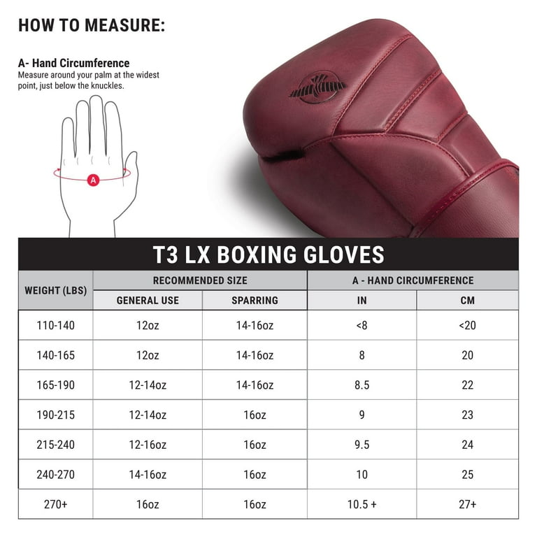HAYABUSA T3 LX グレインレザー 本革 12oz Hayabusa T3 LX Leather Boxing Gloves | Luxurious Leather • Hayabusa