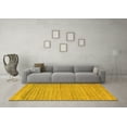 thumbnail image 3 of Ahgly Company Indoor Rectangle Abstract Yellow Modern Area Rugs, 4' x 6', 3 of 4