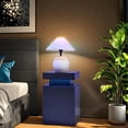 thumbnail image 3 of Nightstand Set of 2, Night Stands with LED Lights, Bedside Table End Side Table with Cabinet Storage for Bedroom, Black, 3 of 13