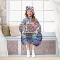 thumbnail image 7 of BZSMCE Wearable Blanket Hoodie Fashion Whimsical Voyage Home Wear, 7 of 7