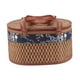 thumbnail image 5 of Cesta de picnic plegable de bambú potable recipiente de frutas para verduras multipropósito 30x20x16cm rústico liviano con cubierta, 5 of 8