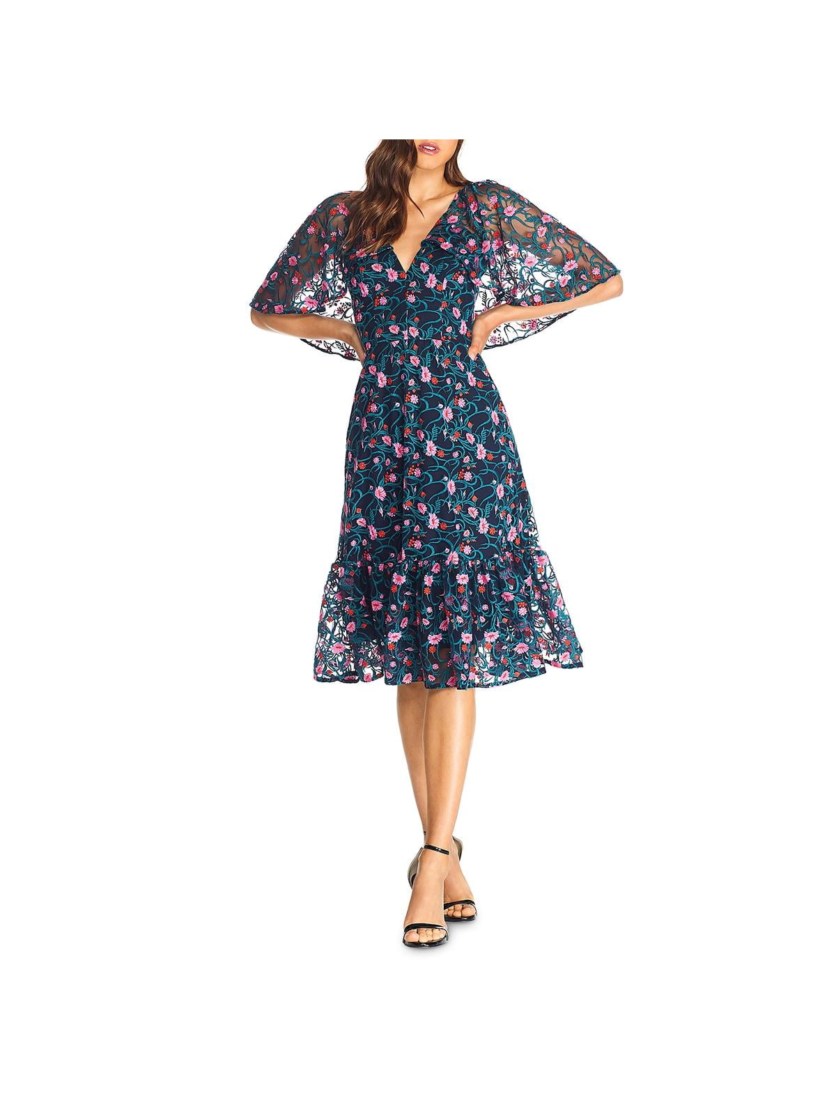 dress the population green lace aurora dress